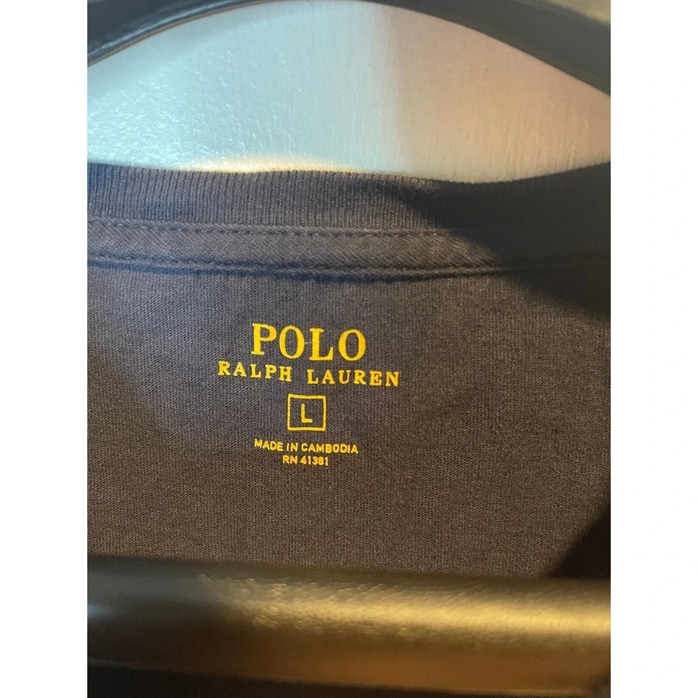 Polo Ralph Lauren Mens T Shirt Size L Blue Short Sleeve